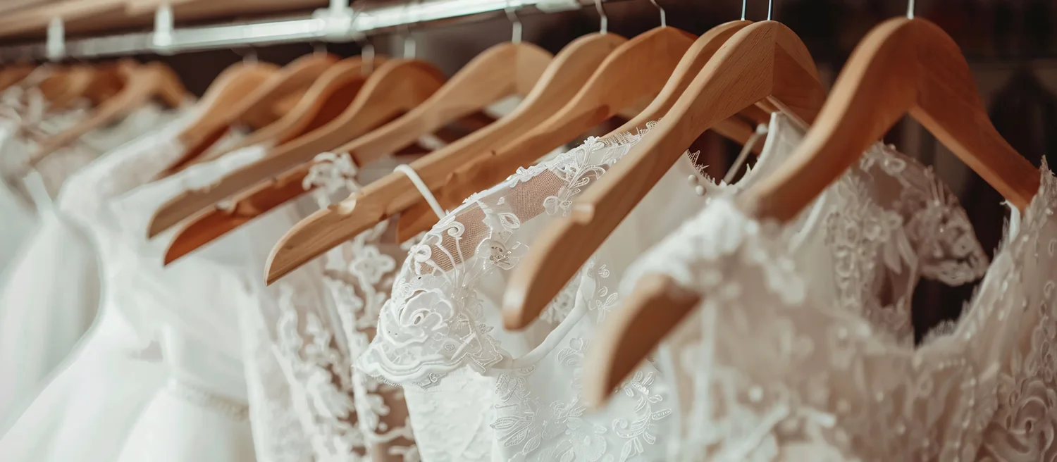 Rack of Wedding Gowns