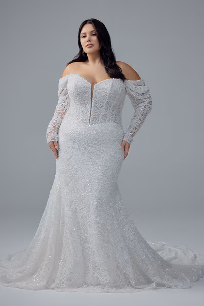 plus size wedding gown