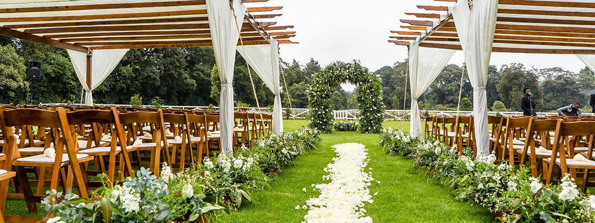 Outdoor wedding venue