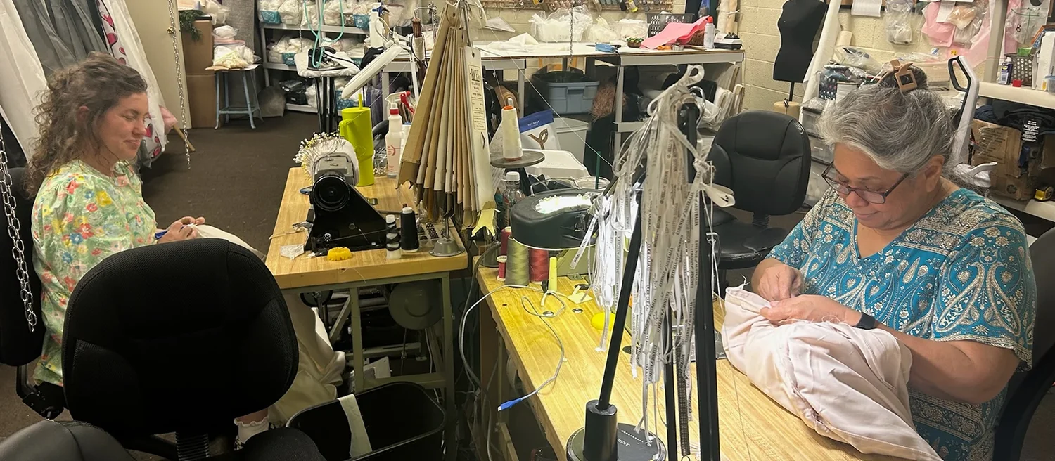 Suzanne and the alterations team