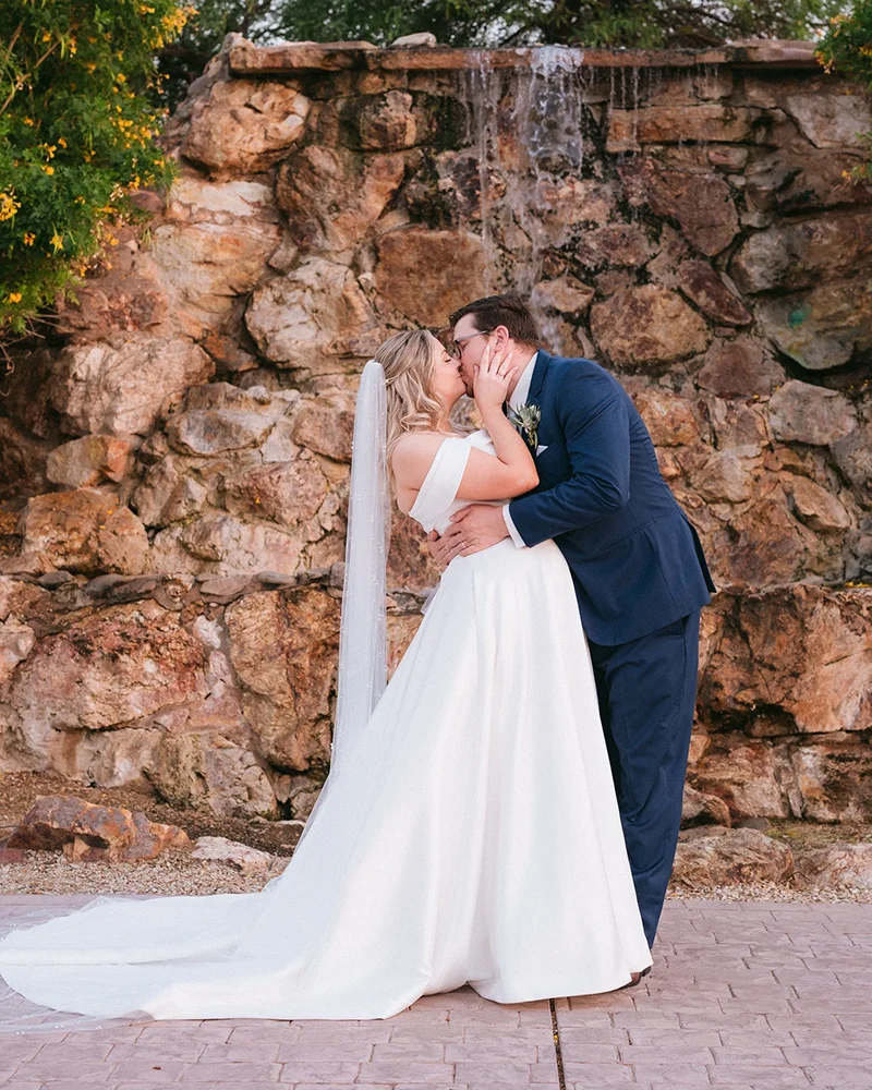 Jenny and groom. Photos by: Joy and Ben Photography